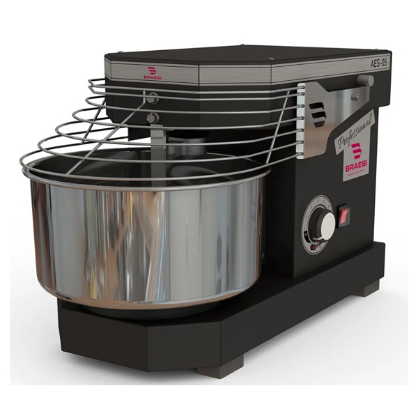 Amassadeira Espiral AES-05 10 Velocidades 5kg Preta Bivolt Braesi