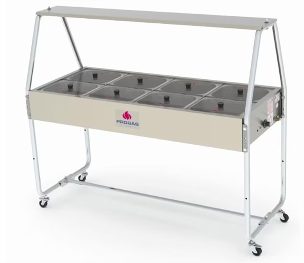 Buffet Trmico 8 Cubas Tampas De Vidro PRB-08 GN 220V Progs