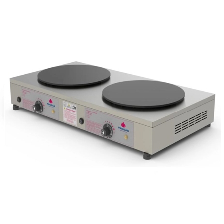 Chapa Eltrica Para Crepe Francs 2 Discos PRKF-202 E 220V Progs