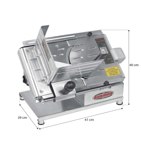 Cortador De Frios Lmina 202mm Inox BM 06 NR BIVOLT Bermar
