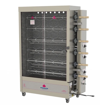 Forno Rotativo Tubular 30 Frangos PR-634 Bivolt Progs