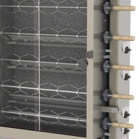 Forno Rotativo Tubular 30 Frangos PR-634 Bivolt Progs