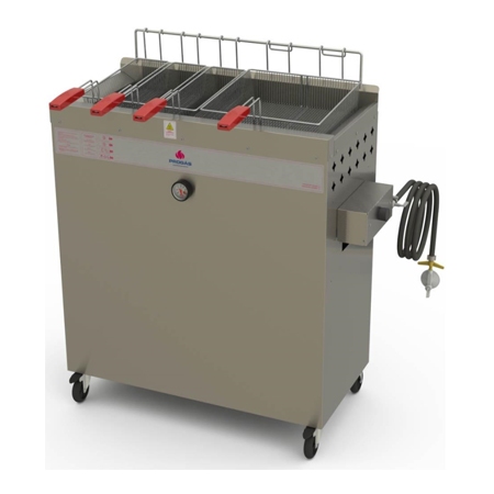 Fritadeira A Gs gua e leo 30 Litros PR-3000 BPG Progs