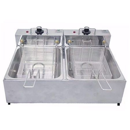 Fritadeira Eltrica FDS 10 Litros Cuba Dupla Inox 220V Stevan Metal