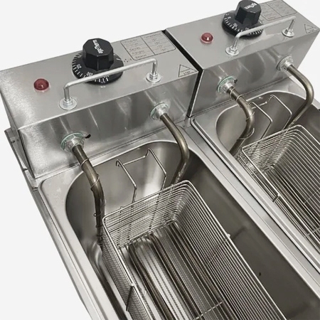 Fritadeira Eltrica FDS 8 Litros Cuba Dupla Inox 220V Stevan Metal