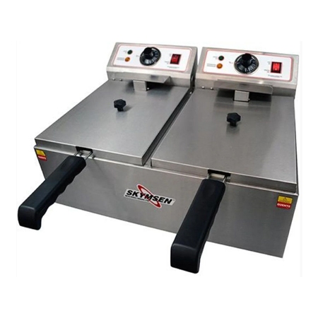 Fritadeira Eltrica FED-20-N 10 Litros Cuba Dupla Inox 6600W 220V Skymsen