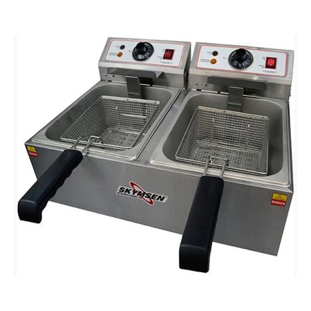 Fritadeira Eltrica FED-20-N 10 Litros Cuba Dupla Inox 6600W 220V Skymsen