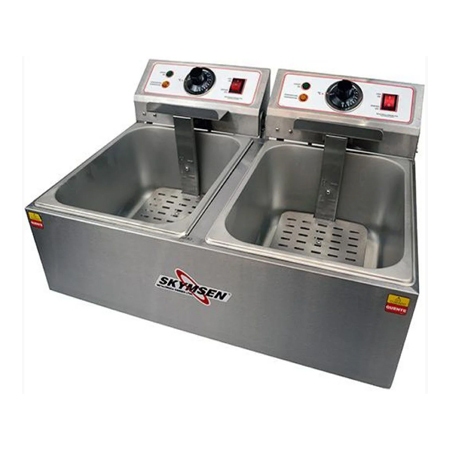 Fritadeira Eltrica FED-20-N 10 Litros Cuba Dupla Inox 6600W 220V Skymsen