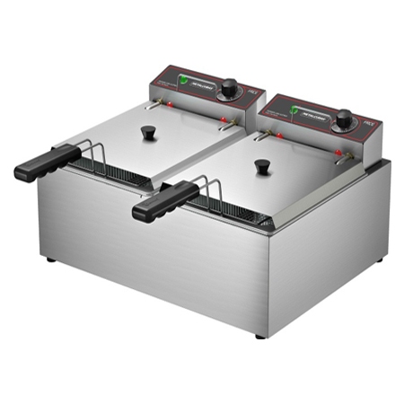 Fritadeira Eltrica FRCE 10 Litros Cuba Dupla Inox 8000W 220V Metalcubas
