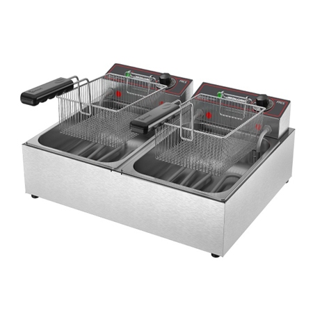 Fritadeira Eltrica FRCE 6 Litros Cuba Dupla Inox 6400W 220V Metalcubas