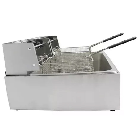 Fritadeira Eltrica FZL 12 Litros Cuba Dupla Inox 220V Stevan Metal