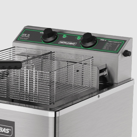 Fritadeira Eltrica Zona Fria 15 Litros De leo FOE 15 M 8000W 220V Metalcubas