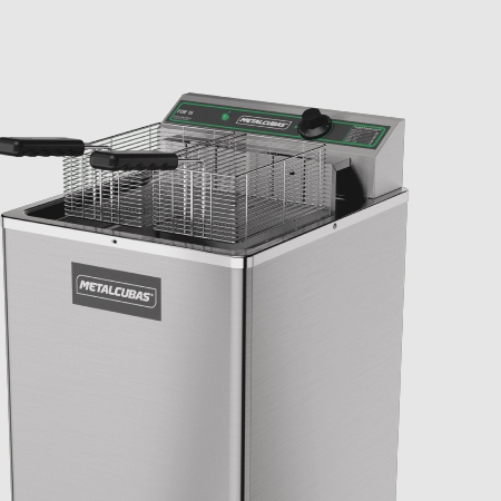 Fritadeira Eltrica Zona Fria 15 Litros De leo FOE 15 P 5500W 220V Metalcubas