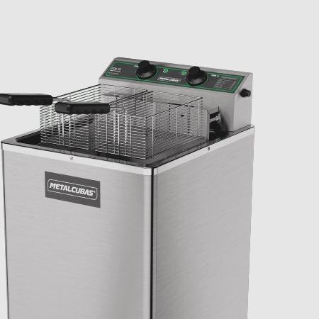 Fritadeira Eltrica Zona Fria 15 Litros De leo FOE 15 P 8000W 220V Metalcubas