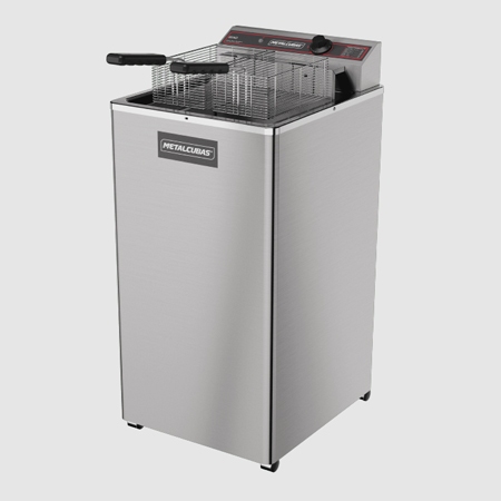Fritadeira Eltrica Zona Fria gua E leo 18 Litros GFAO 18 P 5500W 220V Metalcubas
