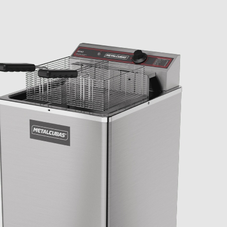 Fritadeira Eltrica Zona Fria gua E leo 18 Litros GFAO 18 P 5500W 220V Metalcubas