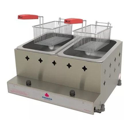 Fritador A Gs Mesa PR-20 G 10 Litros 2 Cubas Progs