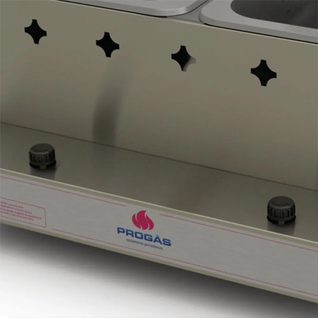 Fritador A Gs Mesa PR-20 G 10 Litros 2 Cubas Progs