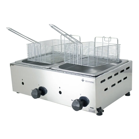 Fritador A Gs SFG212 10 Litros Cuba Dupla Inox Venncio