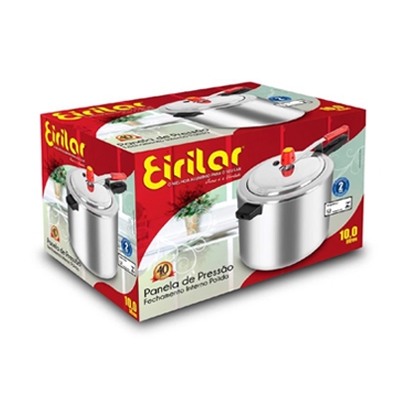 Panela Presso Polida 10 Litros Fechamento Interno Eirilar