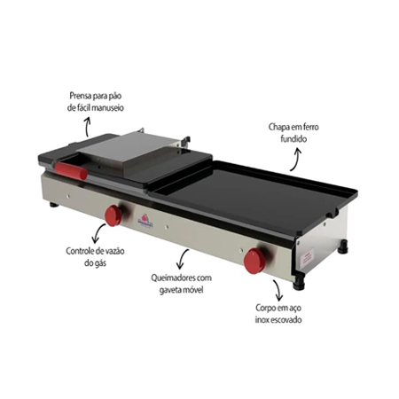 Sanduicheira A Gs PR-950 G STYLE Progs