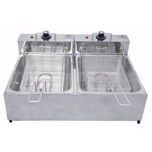 Fritadeira Eltrica FDS 10 Litros Cuba Dupla Inox 220V Stevan Metal