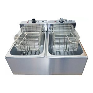 Fritadeira Eltrica FDS 12 Litros Cuba Dupla Inox 220V Stevan Metal