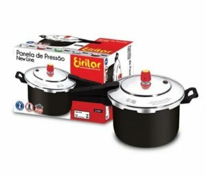 Panela Presso Black 7,5 Litros Fechamento Externo Eirilar