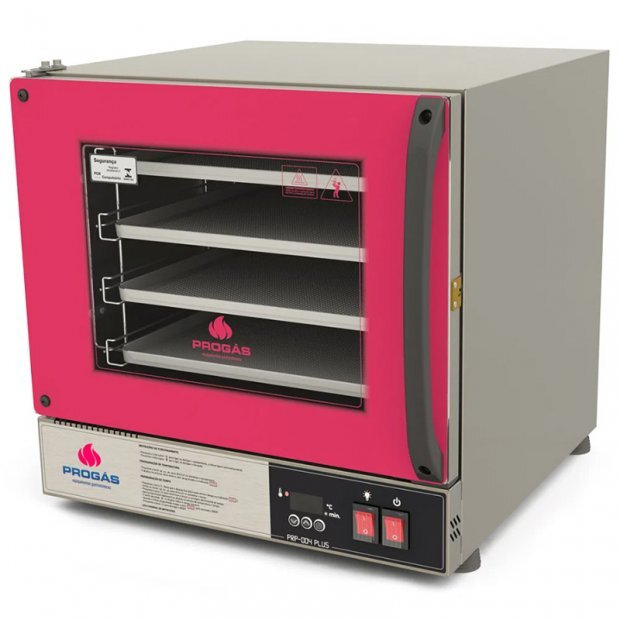 Forno Turbo Eltrico Digital PRP-004 PLUS VERMELHO 220V Progs