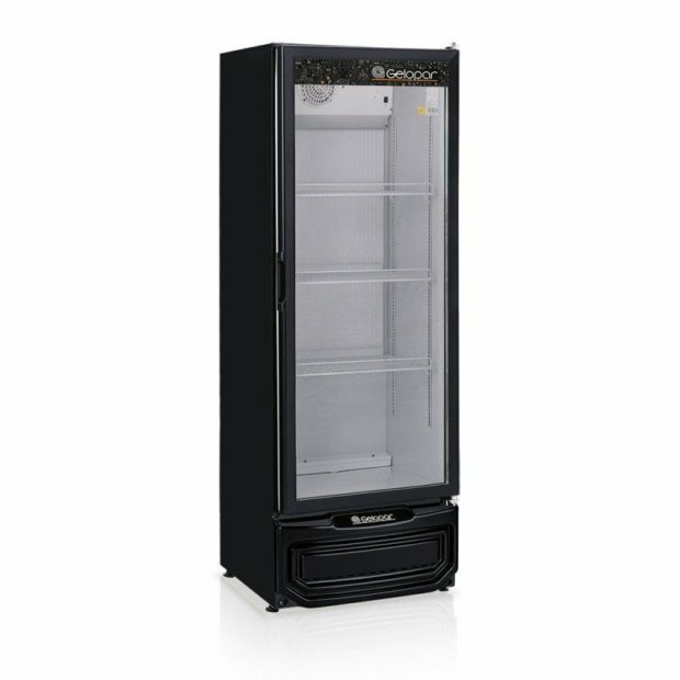 Refrigerador Expositor Vertical GPTU 40 410L Preto Gelopar