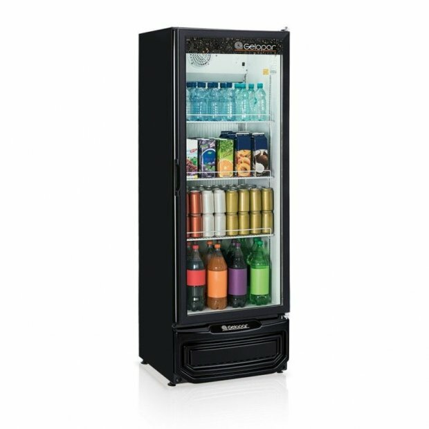 Refrigerador Expositor Vertical GPTU 40 410L Preto Gelopar