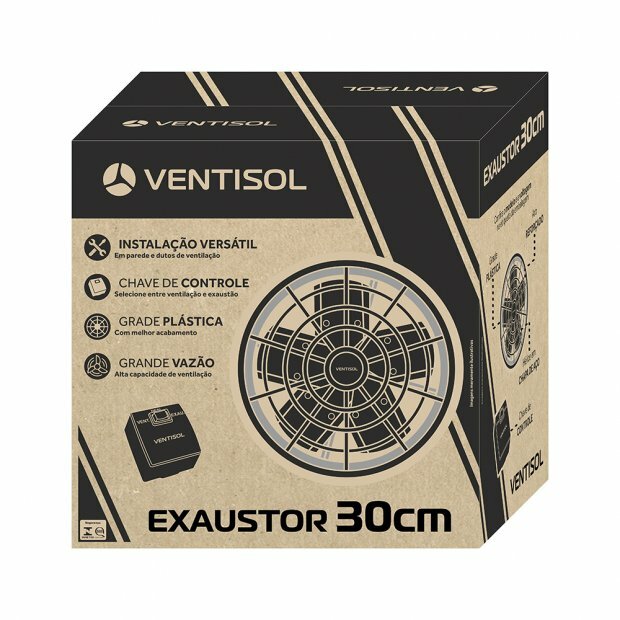 Ventilador Exaustor Comercial Axial 30cm Premium 220V Ventisol