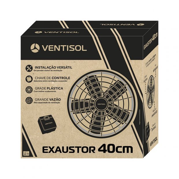 Ventilador Exaustor Comercial Axial 40cm Premium 220V Ventisol